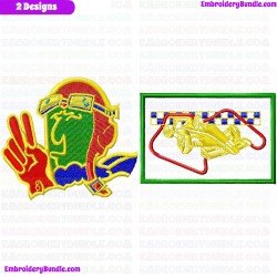 Auto Racing Embroidery Design Bundle 1