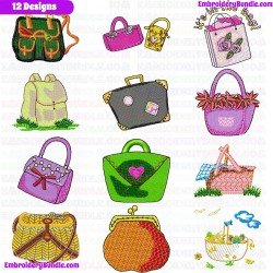 Bags Embroidery Design Bundle 1