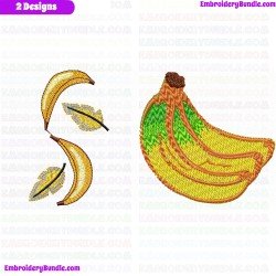 Banana Embroidery Design Bundle 2