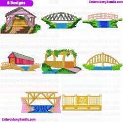 Bridges Embroidery Design Bundle 2