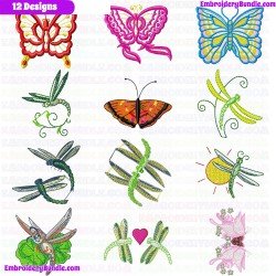 Butterfly Embroidery Design Bundle 34