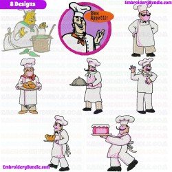 Chef Embroidery Design Bundle 3