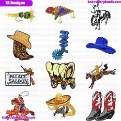 Cowboy And Hunter Embroidery Design Bundle 9