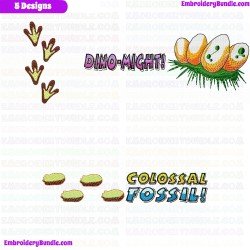 Dinosaur Embroidery Design Bundle 10