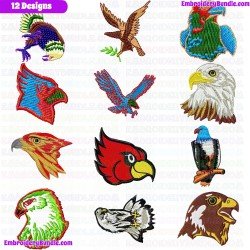 Eagle And Falcon Embroidery Design Bundle 3