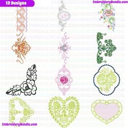 Flowers And Tree Embroidery Design Bundle 249