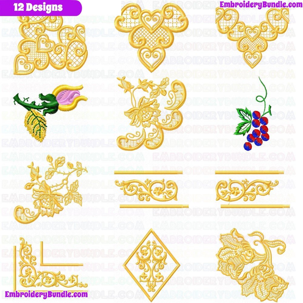 Flowers And Tree Embroidery Design Bundle 258 Flowers And Tree Embroidery Design Bundle 258