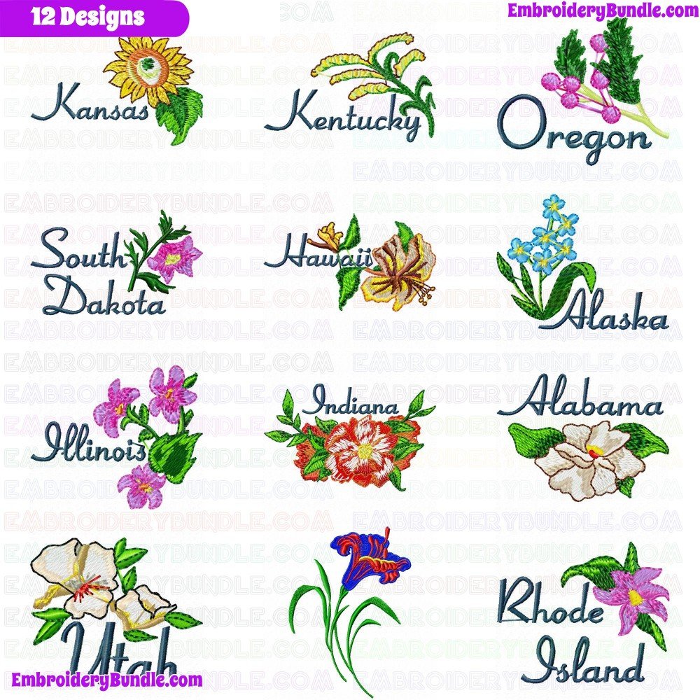 Flowers And Tree Embroidery Design Bundle 66 Flowers And Tree Embroidery Design Bundle 66