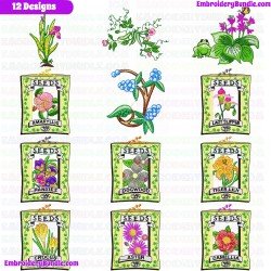 Flowers Embroidery Design Bundle 50