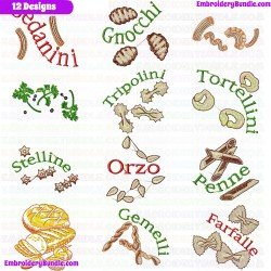 Foods And Sweets Embroidery Design Bundle 10
