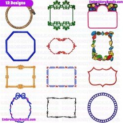 Frames Embroidery Design Bundle 1