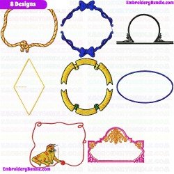 Frames Embroidery Design Bundle 2