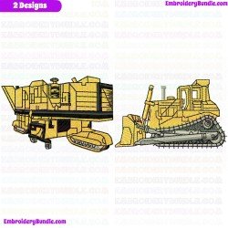Heavy Equipment Embroidery Design Bundle 1