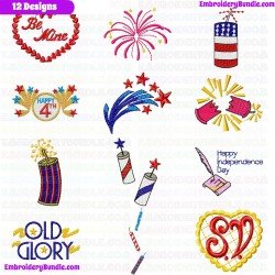 Holidays And Events Embroidery Design Bundle 1
