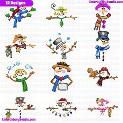 Ice Man Embroidery Design Bundle 1