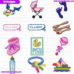 Kids And Toys Embroidery Design Bundle 14