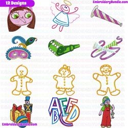 Kids And Toys Embroidery Design Bundle 15