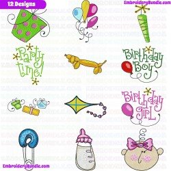 Kids And Toys Embroidery Design Bundle 6