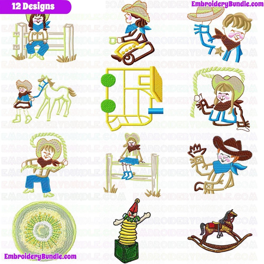 Kids And Toys Embroidery Design Bundle 9 Kids And Toys Embroidery Design Bundle 9