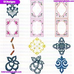 Patterns And Boards Embroidery Design Bundle 3