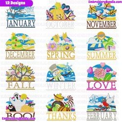 Season 5 Embroidery Design Bundle 1