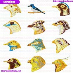 Small Birds Embroidery Design Bundle 14