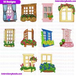 Windows Embroidery Design Bundle 1